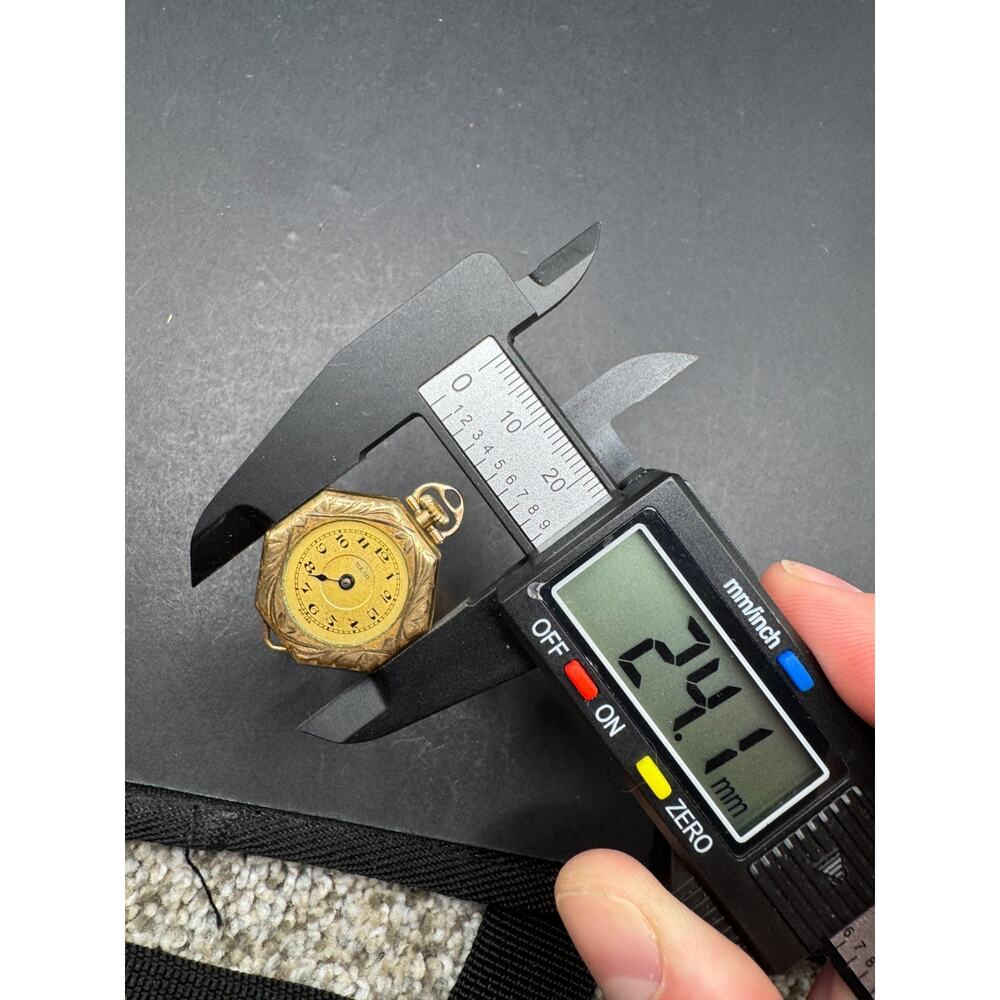 Vintage Reid Swiss Art Deco Swiss Watch Octagon Case Gold Filled 15 Jewels - Picture 9 of 9